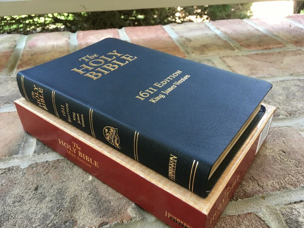 1611 KJV Bible: Black Genuine Leather with Apocrypha